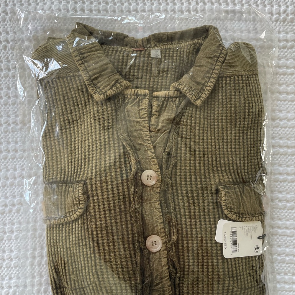 NWT Free People One Scout jacket in Army size S sold out - Picture 3 of 6